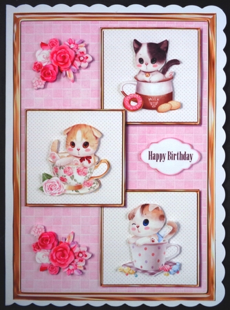 Kittens in cups  by Linda Short