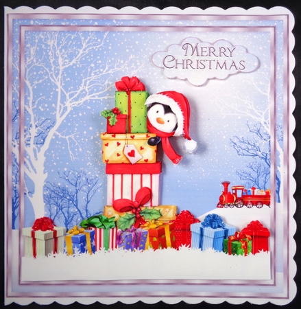 Penguin Christmas Present Surprise Mini Kit by Linda Short
