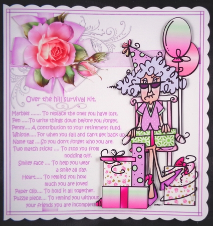 8x8 Stella has an over the hill survival kit mini kit by Linda Short