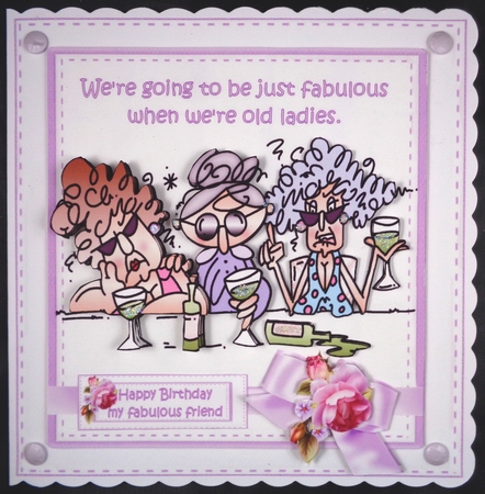 8x8 Stella fabulous old ladies mini kit by Linda Short