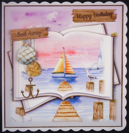 Sail Away Open Book by Linda Short
