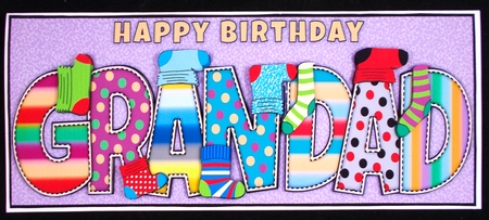 Socks GRANDAD large dl by Linda Short