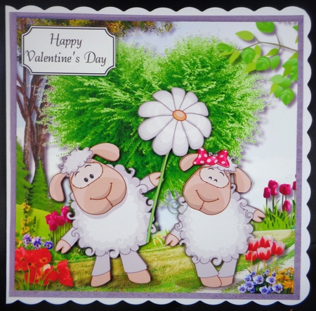 Cute sheep multi occasion card topper by Linda Short
