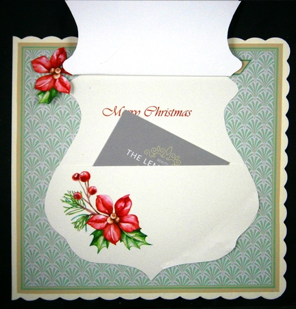 Christmas Music Qua-trefoil Shaped Quick Card by Linda Short