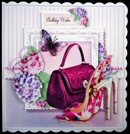 Shoes, Handbag and Hydrangea Mini Kit by Linda Short