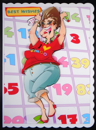 Bingo Queen Red by Linda Short