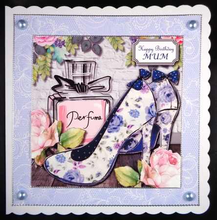 Watercolour perfume and shoes for mothers day/ mum birthday or friend by Linda Short