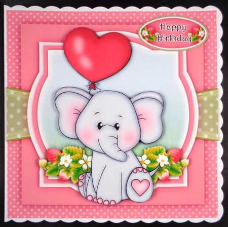 Strawberry Ella Elephant Mini Kit by Linda Short
