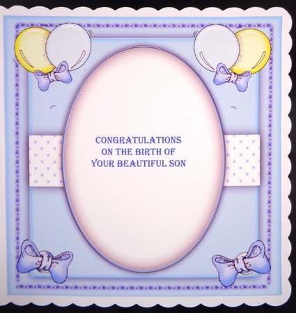 Blank Blue Insert  by Linda Short