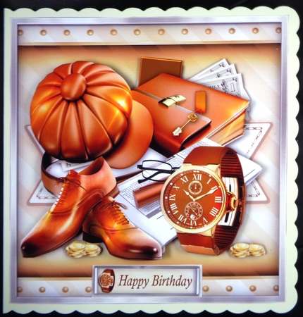 Brown Male Card for All Occasions Mini Kit by Linda Short