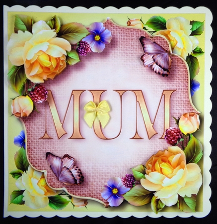 Mum - Yellow Roses by Linda Short