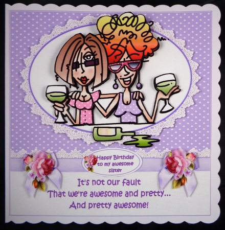 8x8 J.J and Rita are pretty awesome mini kit by Linda Short