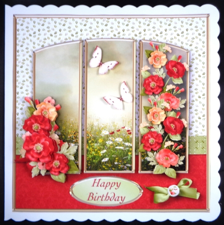 Field of Poppies - Panel Card Mini Kit by Linda Short