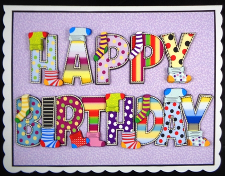 Socks  BIRTHDAY landscape by Linda Short