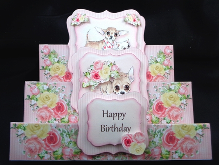 Stair Stepper Puppy Card Kit-2 by Linda Short
