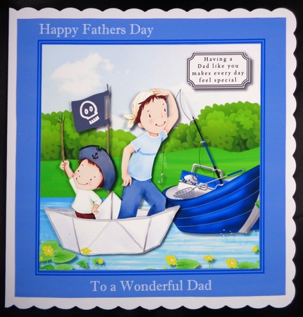 Dad and lad fishing by Linda Short