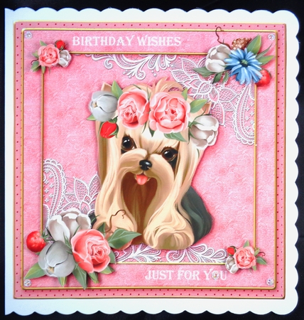 Yorkies Please Card Front Mini Kit-1 by Linda Short
