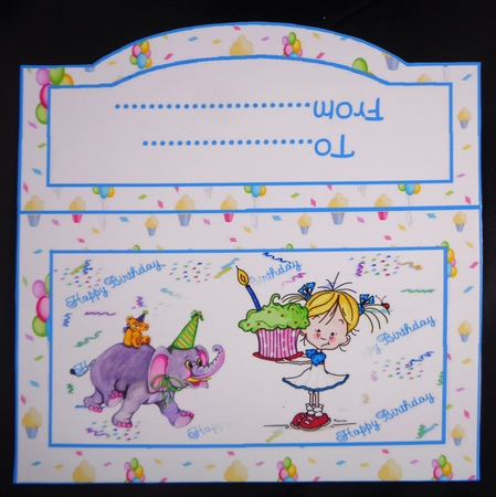 8x8 happy birthday age 1,2,3,4, mini kit by Linda Short