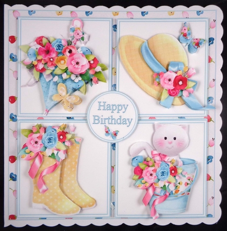 8x8 Spring time wishes mini kit by Linda Short