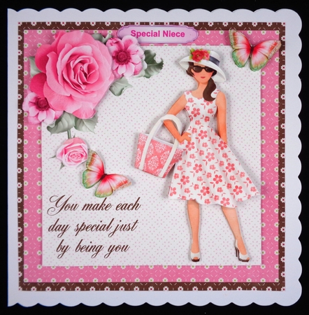 You make each day special just by being you card mini kit & decoupage by Linda Short