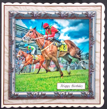 MALE MULTI SENTIMENTS - HORSE RACING by Linda Short