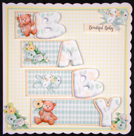 Gender Neutral Baby Milestones Word Book Sheet by Linda Short