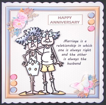 Funny Couple Anniversary  - Stella and Gus 2 by Linda Short
