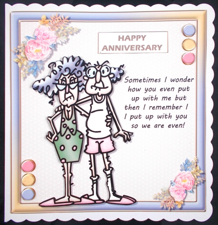 Funny Couple Anniversary  - Stella and Gus 3 by Linda Short