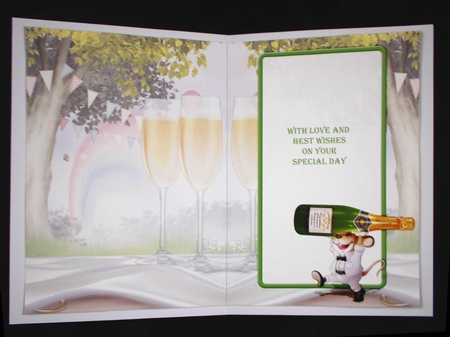 Mr Champagne Mouse Insert by Linda Short