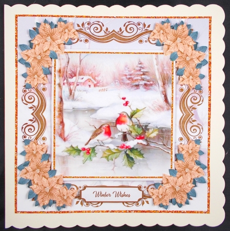 Christmas Vintage 12 x Toppers kit 2 by Linda Short