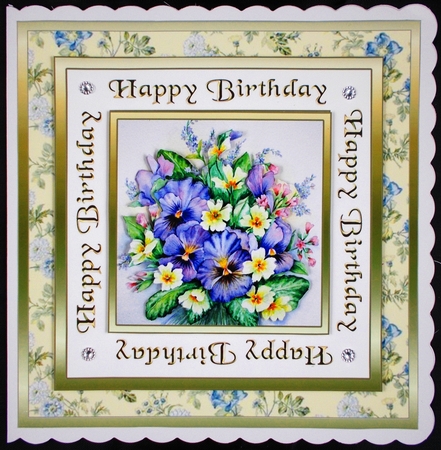 SC Vintage Pansies by Linda Short