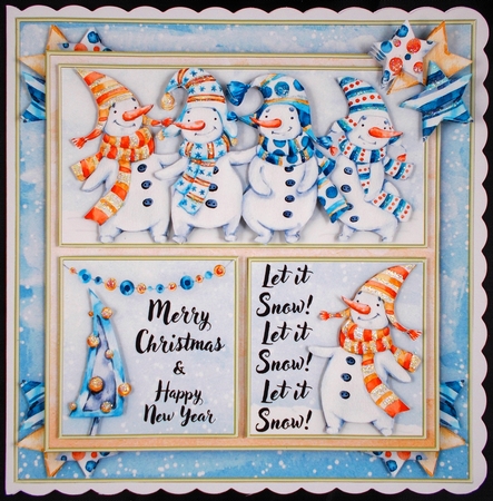 Dancing Snowmen Mini Kit by Linda Short