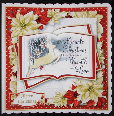 Red and Gold Silhouette Open Book 2 by Linda Short