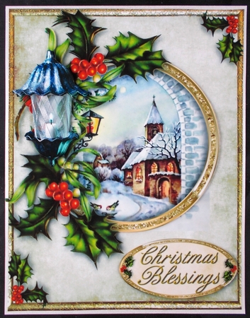 C5 Christmas - Snowy Scene by Linda Short