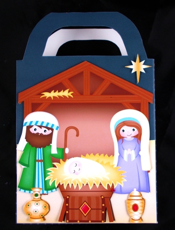 Nativity scene gift bag 1 by Linda Short