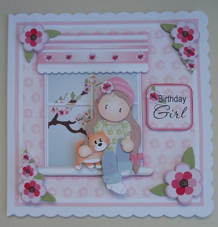 Chloe and Pickles Birthday Card Topper Mini Kit by Linda Short