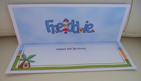 Pirates Birthday Freddie Large Dl Matching Large Dl Insert by Linda Short