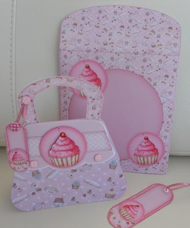 Patisserie Handbag Card Kit by Linda Short