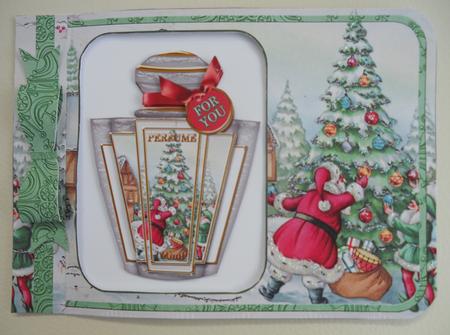 Santas Tree Perfume 7x5inch Aperture Card Mini Kit by Linda Short