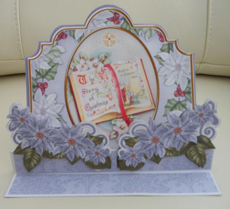 Christmas Glory Book 3D Easel Card Mini Kit by Linda Short