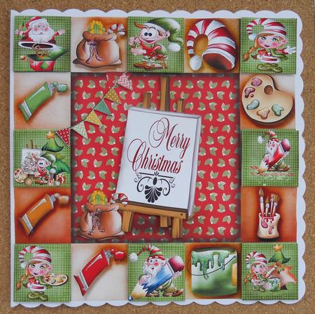 Christmas Topper Painting by Linda Short