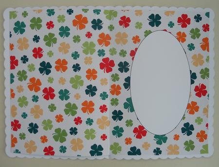Multi Coloured Shamrock Insert by Linda Short