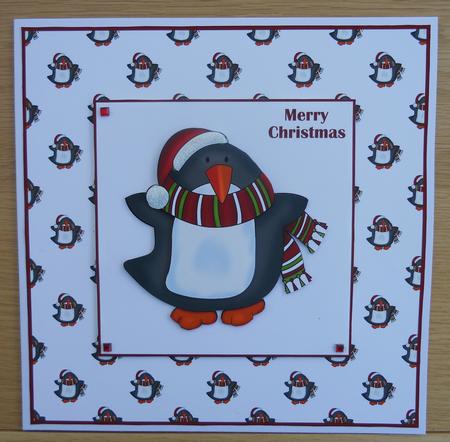 Christmas Penguin Topper by Linda Short