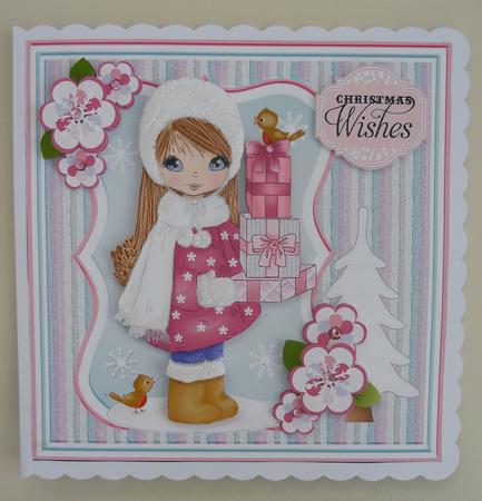 Angelica with Gifts Christmas Topper Mini Kit by Linda Short