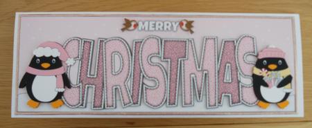 Christmas Penguins Christmas Large Dl by Linda Short