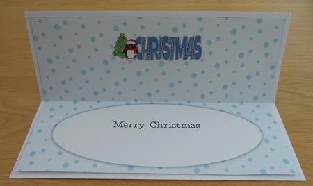 Eddie the Penguin Christmas Large Dl 2 Insert by Linda Short