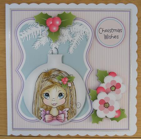 Poppy Bauble Christmas Topper Mini Kit by Linda Short