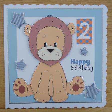 Lion Birthday Topper Mini Kit by Linda Short