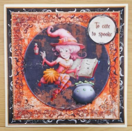 7.5 x 7.5 Card Topper Halloween by Linda Short