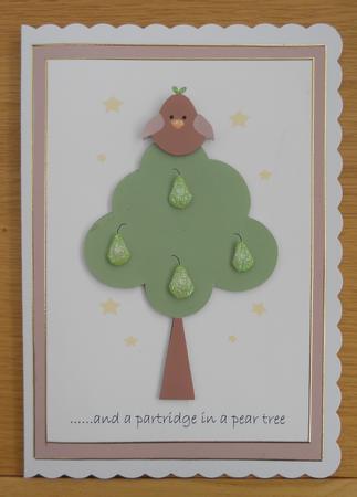 A Partridge in a Pear Tree Christmas Topper by Linda Short
